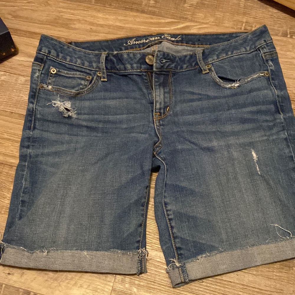 American Eagle Stretch Jean Shorts SIZE 14
